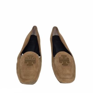 Tory Burch Fitz Suede Loafer River Rock 10.5